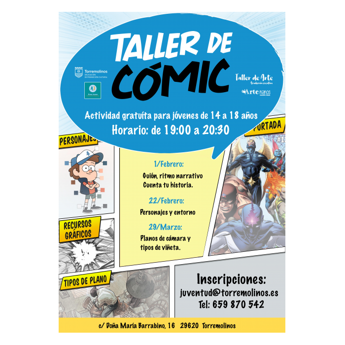 Torremolinos celebra una nueva jornada del 'Taller de Cómic'