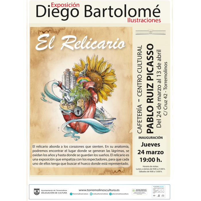La exposición ‘El Relicario’ de Diego Bartolomé se inaugura este jueves en el Centro Cultural