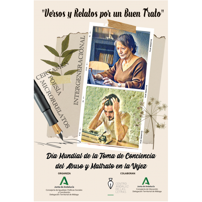 El Centro Municipal de Convivencia de Playamar participa en el I Certamen Literario Provincial contra el maltrato en la vejez