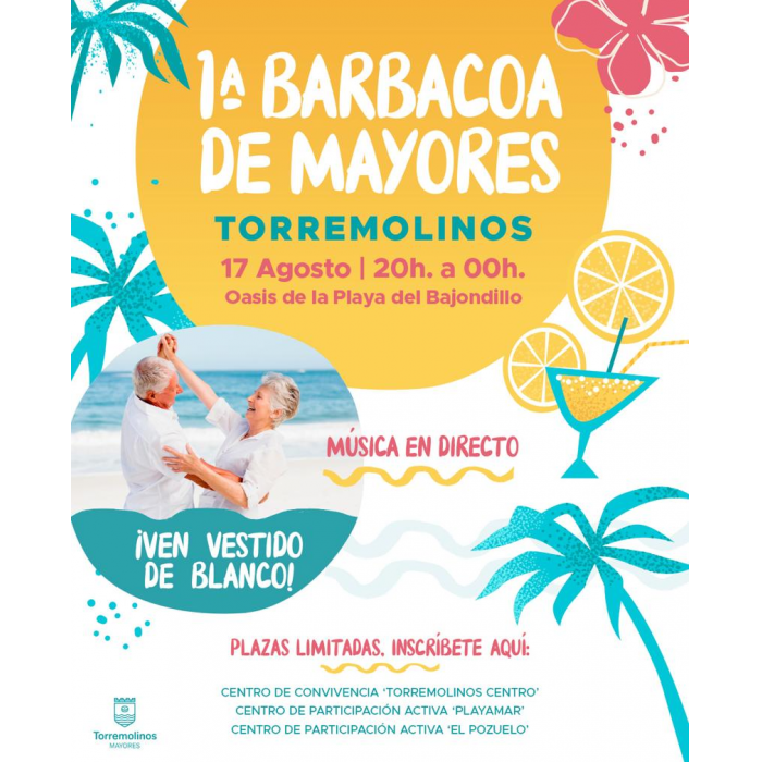 Los Mayores del municipio podrán disfrutar de una Barbacoa con música en directo el 17 de agosto
