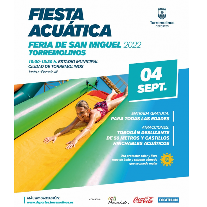La diversión de las actividades deportivas de feria llega con una Fiesta Acuática