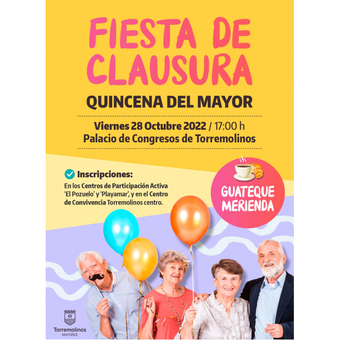 La ‘Quincena del Mayor’ se clausura el viernes 28 con una fiesta en al Palacio de Congresos