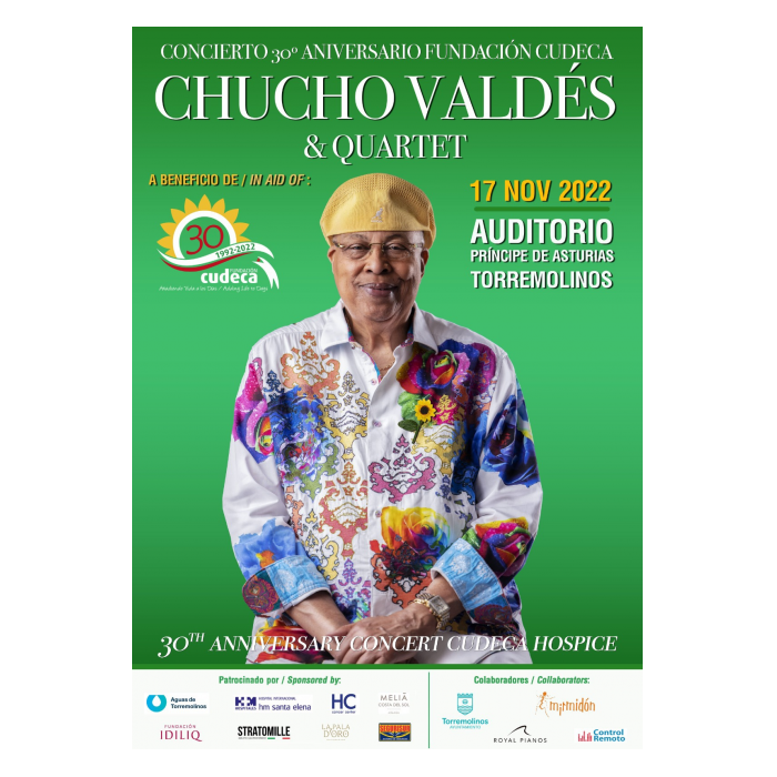 Fundación Cudeca celebra en Torremolinos su 30 aniversario con un concierto de Chucho Valdés & Quartet