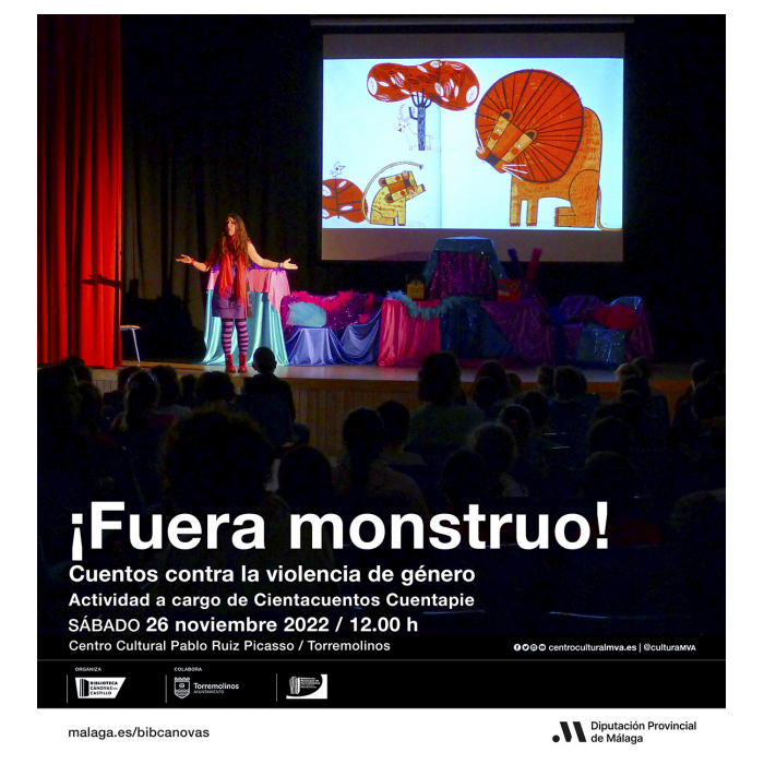 El cuentacuentos infantil ¡Fuera monstruo! se podrá disfrutar con motivo del Día de la Eliminación de la Violencia contra la Mujer