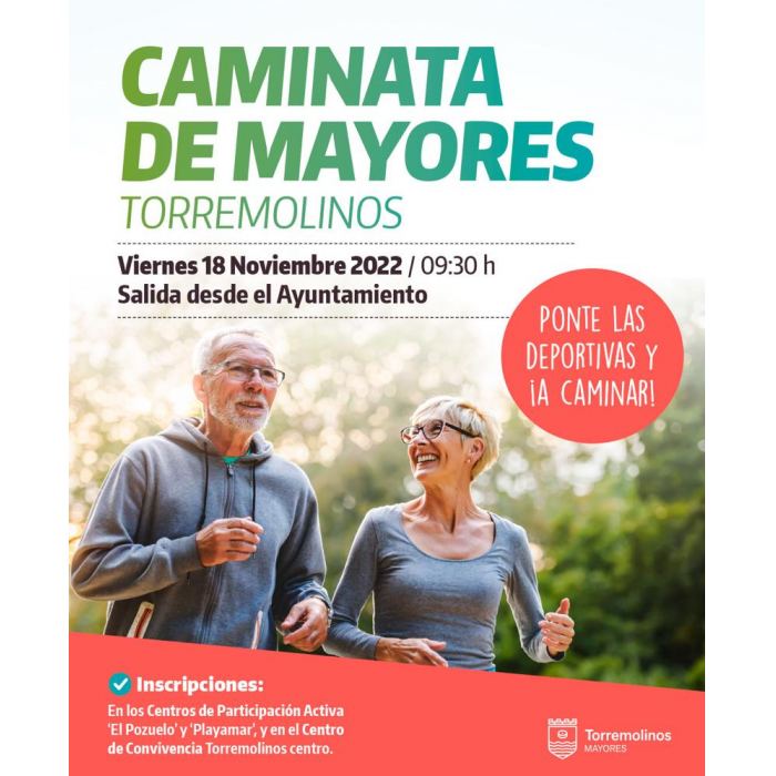 Las caminatas de los mayores se retoman el próximo viernes 18 de noviembre