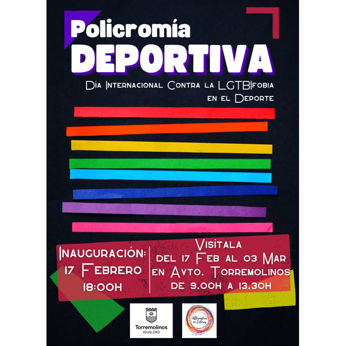 El Ayuntamiento acoge la exposición ‘Policromía Deportiva’ con motivo del Día Internacional contra la LGTBIfobia en el Deporte