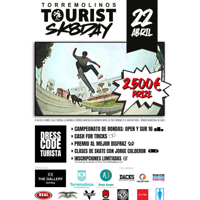 La Carihuela será zona de patinaje callejero durante el ‘Torremolinos Tourist Sk8 Day’