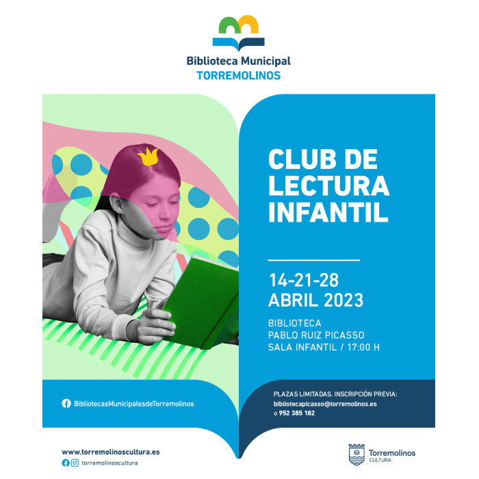 Los viernes 14, 21 y 28 de abril tendrán lugar nuevas sesiones del Club de Lectura Infantil