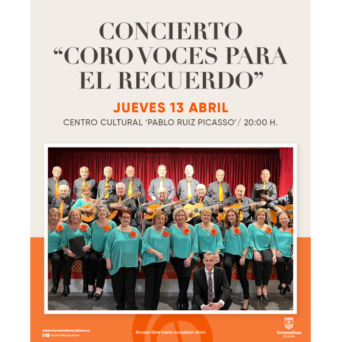 El coro ‘Voces para el recuerdo’ ofrece un concierto con más de 15 canciones populares