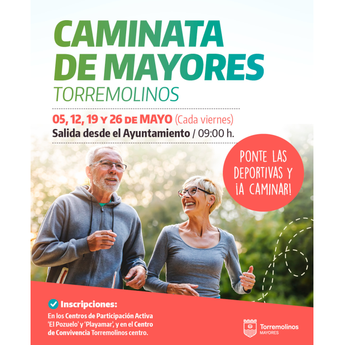 Las ‘Caminatas de Mayores’ se celebrarán todos los viernes del mes de mayo