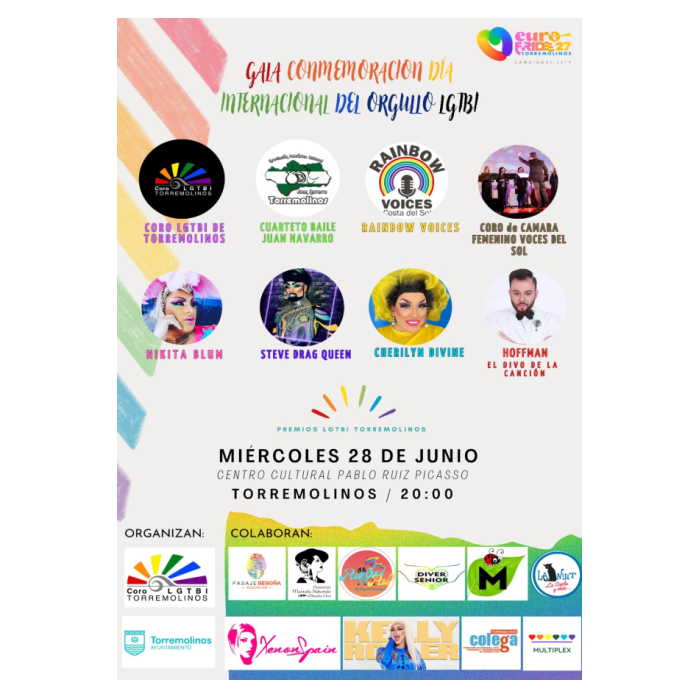 El Centro Cultural acogerá una gala por el Día Internacional del Orgullo LGTBI