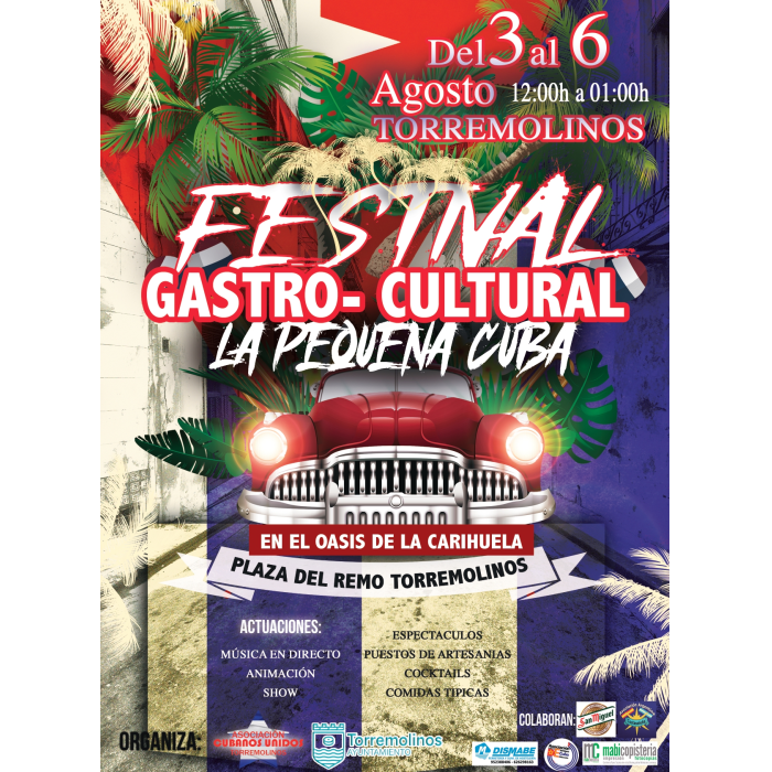Torremolinos acogerá del 3 al 6 de agosto una nueva edición del Festival Gastro-Cultural ‘La Pequeña Cuba’