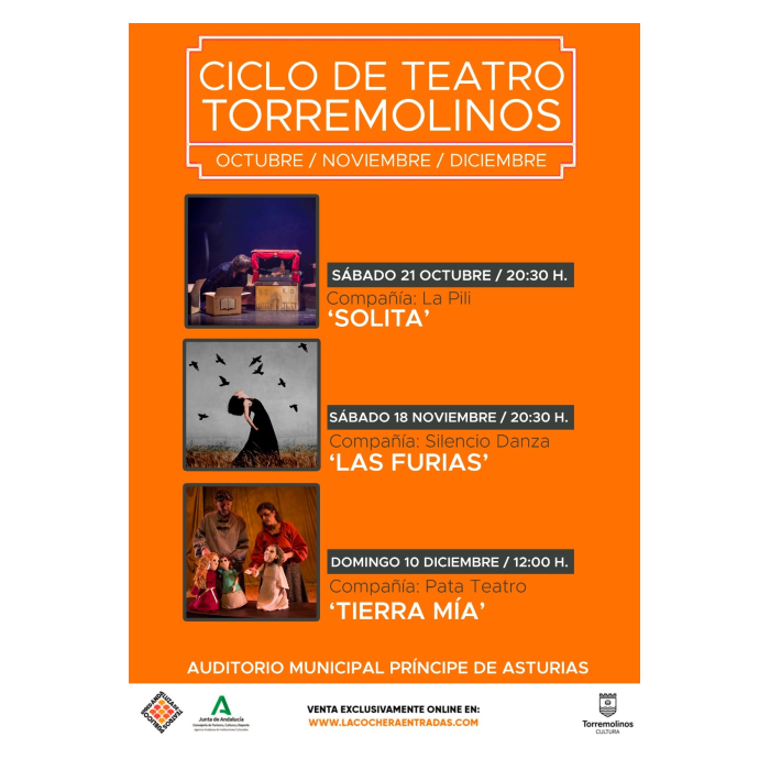 El Auditorio Municipal Príncipe de Asturias acoge el Ciclo de Teatro y Red Andaluza de Teatro 2023