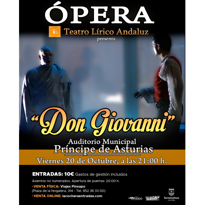 Entradas a la venta para la ópera ‘Don Giovanni’, de Teatro Lírico Andaluz