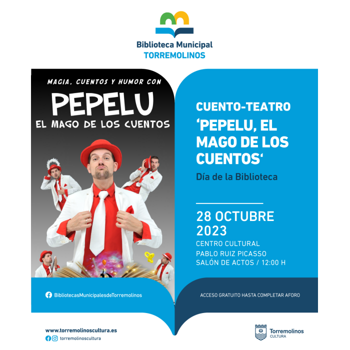 El ‘Día de la Biblioteca’ se celebrará con la representación de la obra ‘Pepelu, el mago de los cuentos’
