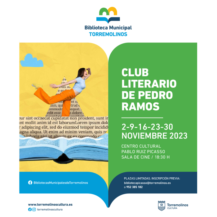 Pedro Ramos enseñará a profundizar en el proceso creativo en el ‘Club Literario’