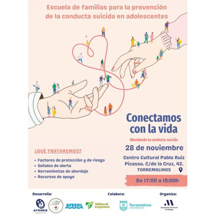Torremolinos acoge una charla para prevenir conductas suicidas en adolescentes