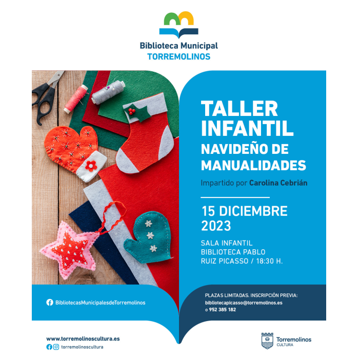La Biblioteca Municipal organiza un ‘Taller infantil navideño de manualidades’ para este mes de diciembre