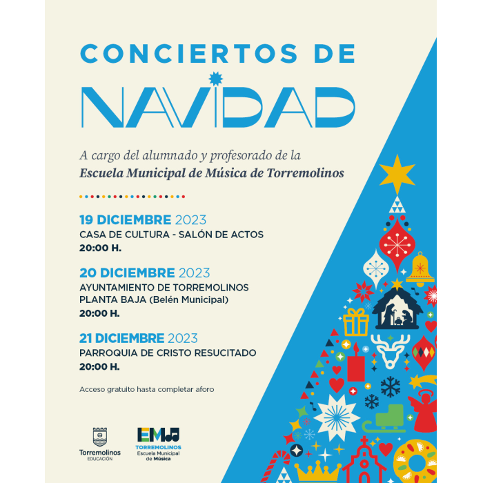 La Escuela Municipal de Música de Torremolinos ofrecerá varios conciertos dentro de la programación de Navidad