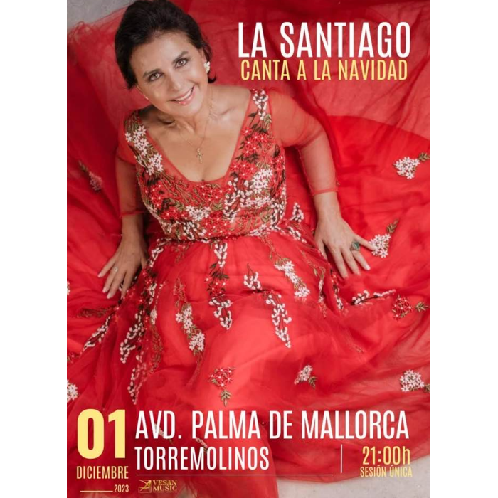 María José Santiago pondrá el broche al día de la iluminación navideña con una zambombá