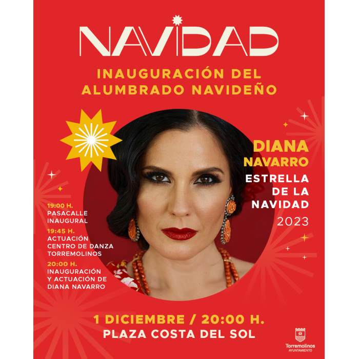 La estrella de la Navidad, Diana Navarro, actuará en la inauguración del alumbrado navideño