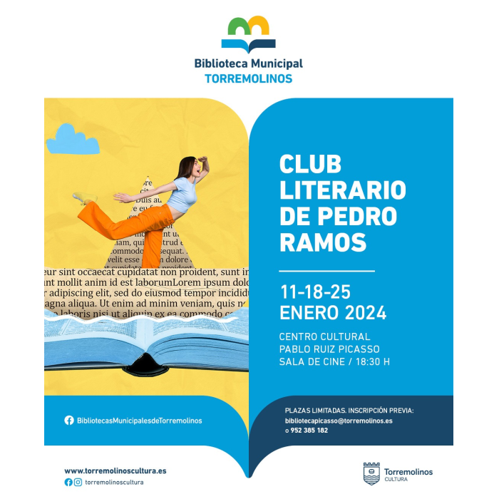 El centro cultural acogerá este mes de enero el ‘Club Literario de Pedro Ramos’