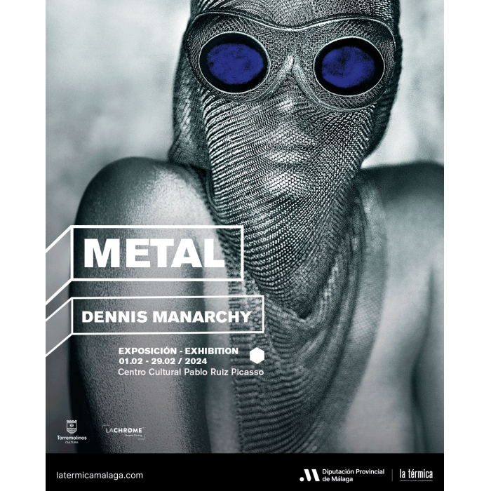 El artista Dennis Manarchy expone sus obras de ‘cuerpos metálicos’ en Torremolinos