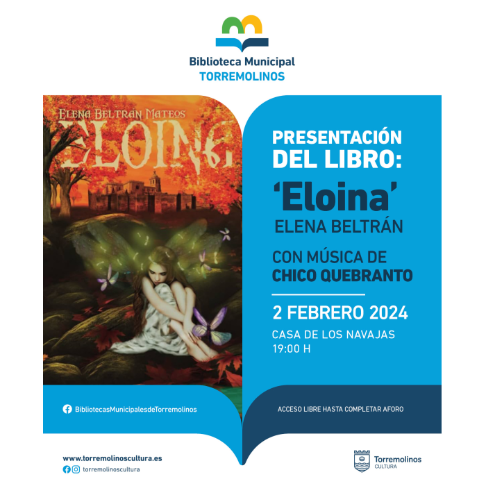 La Casa de los Navajas acoge el próximo 2 de febrero la presentación del libro ‘Eloina’