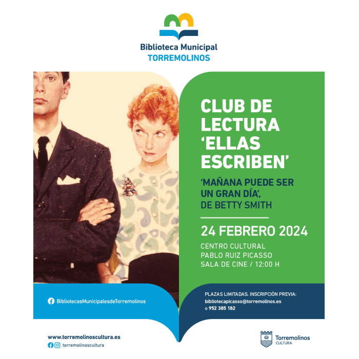 ‘Mañana puede ser un gran día’, de Betty Smith, será el próximo libro a debatir en el club de lectura ‘Ellas Escriben’