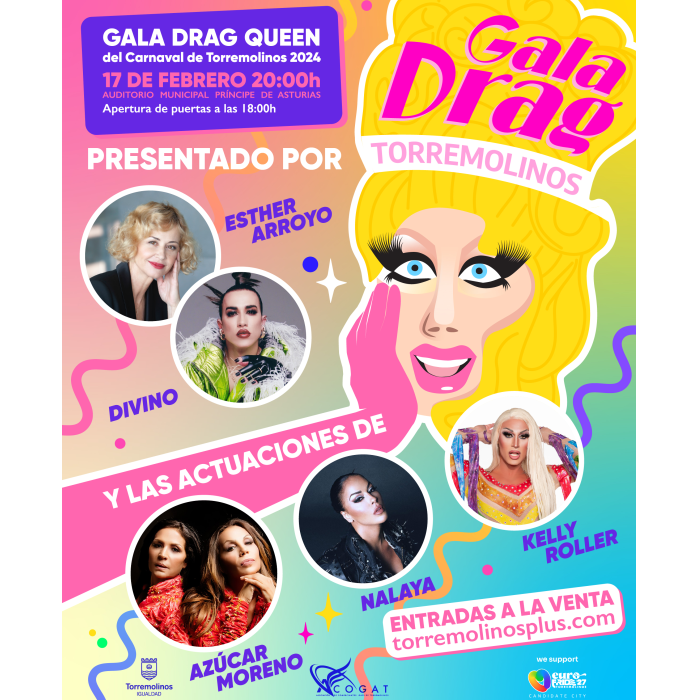Esther Arroyo y Divino presentarán la VII Gala Drag de Torremolinos