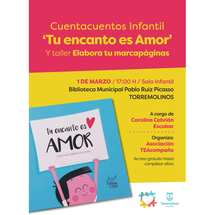 Torremolinos da visibilidad al TEA con una actividad familiar de cuentacuentos y taller de marcapáginas