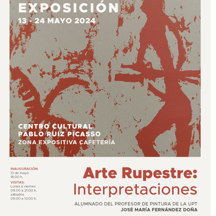 El alumnado de pintura de la Universidad Popular expone sus trabajos en la muestra ‘Arte Rupestre: Interpretaciones’