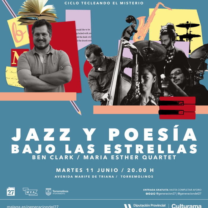 Ben Clark y María Esther Quartet ofrecerán un espectáculo de jazz y poesía dentro del ciclo ‘Tecleando el misterio’