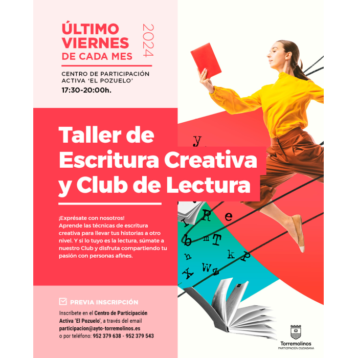 El próximo 28 de junio tendrá lugar la última sesión del ‘Taller de escritura creativa’