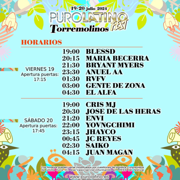 El Puro Latino Fest Torremolinos trae a artistas como Anuel A.A, Gente de Zona o Jhayco
