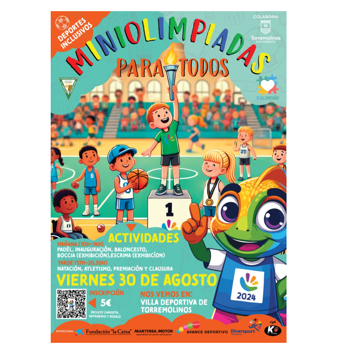 Las ‘Miniolimpiadas para todos’ de Torremolinos contarán con una Fila 0 solidaria para colaborar con menores con diversidad funcional