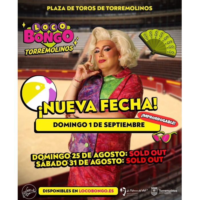 El espectáculo ‘Loco Bongo’ tendrá una sesión extra el 1 de septiembre