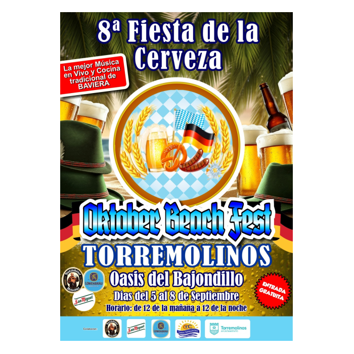 La mejor música y gastronomía alemana se darán cita del 5 al 8 de septiembre en el ‘Oktober Beach Fest’