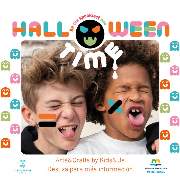 La biblioteca municipal acoge un taller creativo infantil de Halloween
