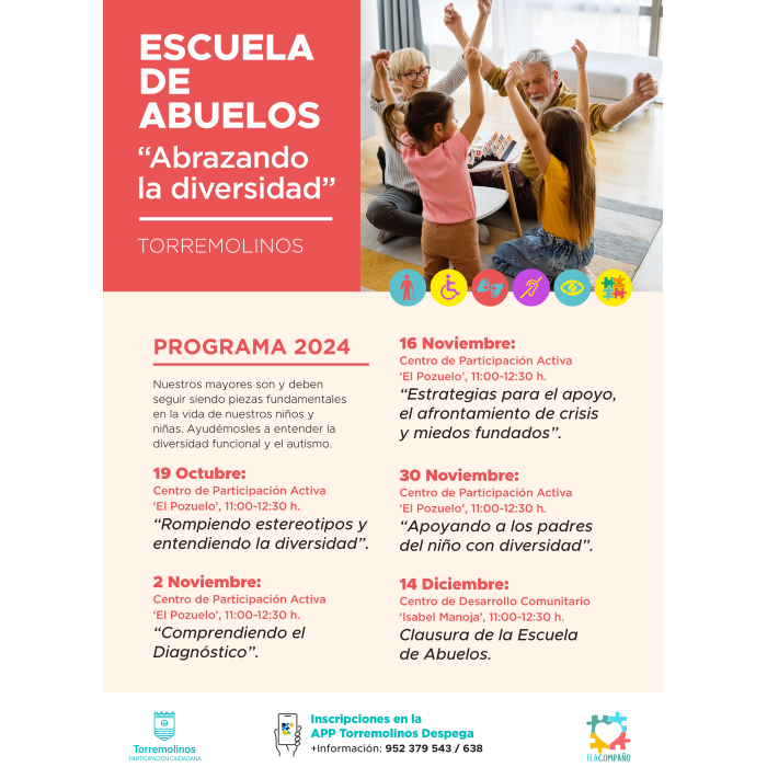 Torremolinos contará con una Escuela de Abuelos sobre diversidad