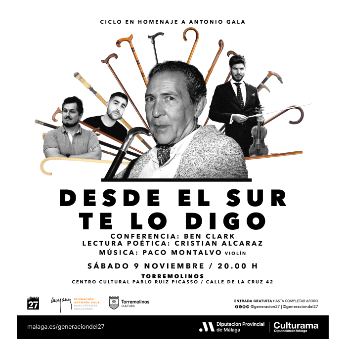 Torremolinos acoge la actividad cultural ‘Desde el Sur te lo digo’, en homenaje a Antonio Gala