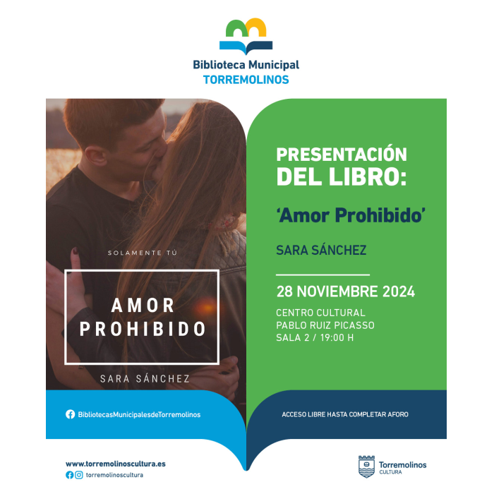 Sara Sánchez presenta en Torremolinos su libro ‘Amor prohibido’