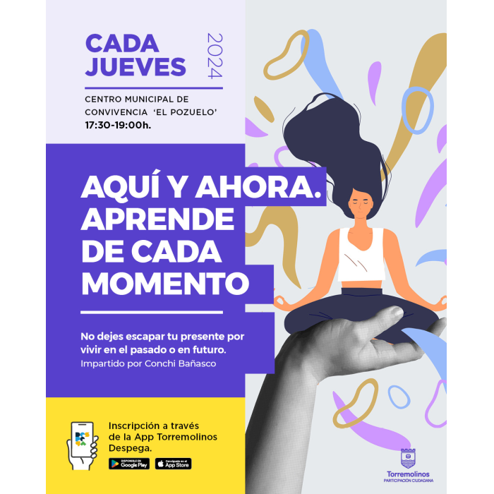 El Centro Municipal de Convivencia El Pozuelo acogerá el taller ‘Aquí y ahora. Aprende de cada momento’