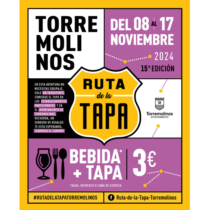 Más de 40 establecimientos participan en la 15ª Ruta de la Tapa que se celebra del 8 al 17 de noviembre