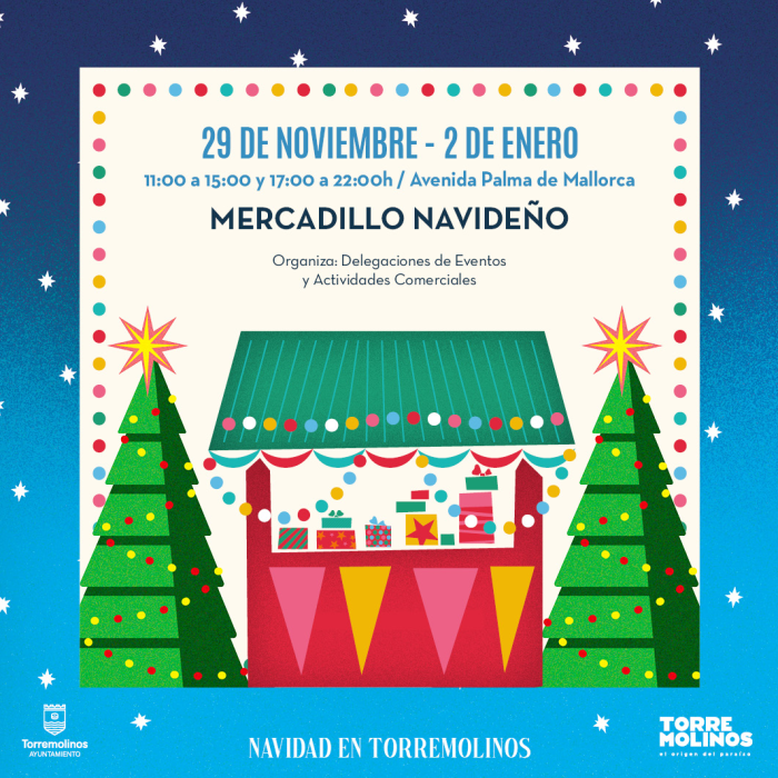 Torremolinos instalará el mercadillo navideño del 29 de noviembre al 2 de enero
