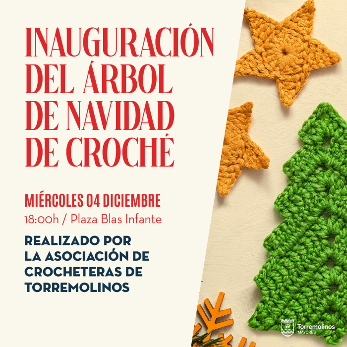 Torremolinos contará con un árbol de Navidad de croché confeccionado por la Asociación de Crocheteras de Torremolinos