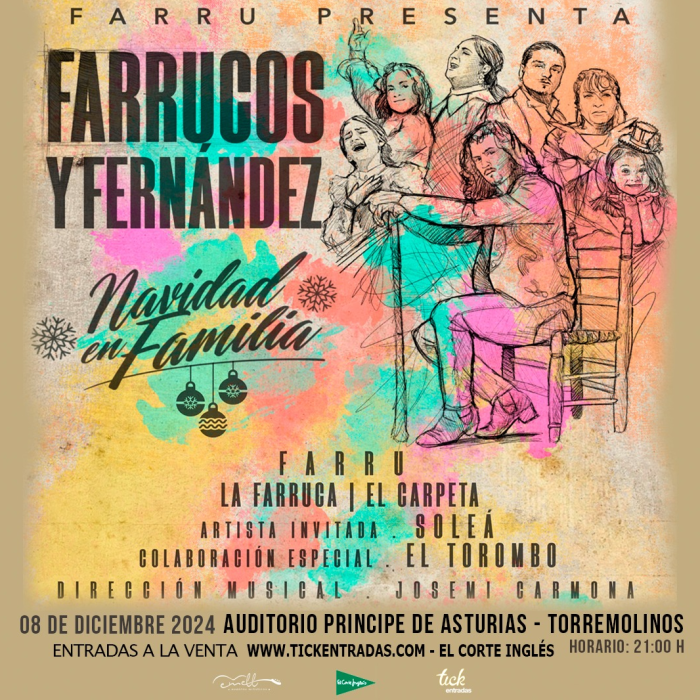 El Auditorio Municipal Príncipe de Asturias acoge el espectáculo ‘Farrucos y Fernández, Navidad en familia’