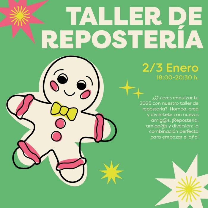 Los jóvenes de Torremolinos podrán participar en dos talleres de repostería