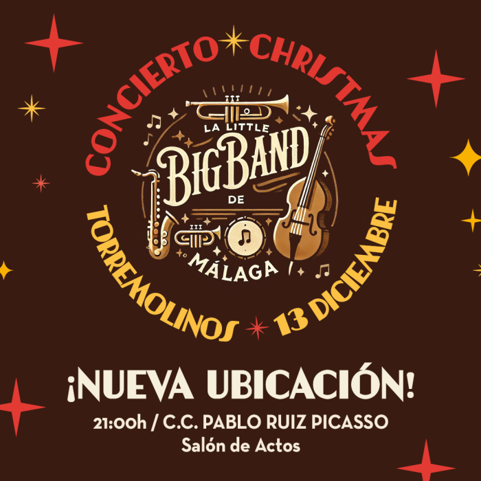 El Centro Cultural Pablo Ruiz Picasso acoge el concierto ‘Christmas’ a cargo de la ‘Little Bigband de Málaga’