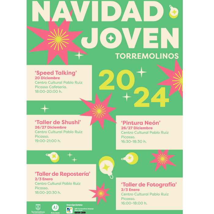 La programación de Navidad Joven permitirá tomar parte en dos talleres de fotografía